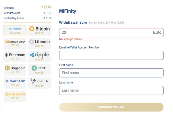 Lukki Casino Payout Methods
